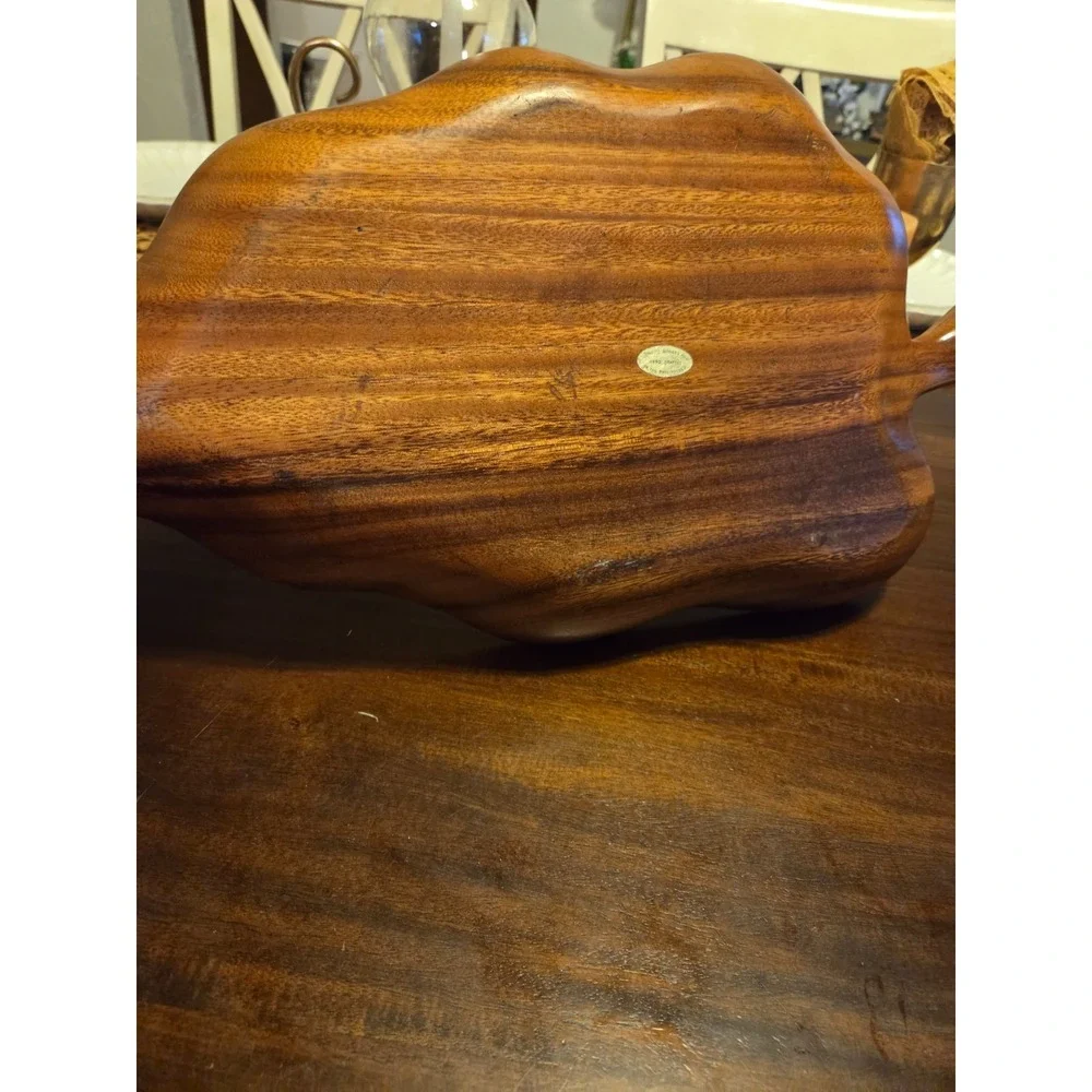 vintage monkey pod serving tray